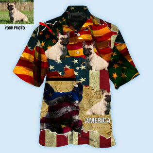 French Bulldog America Sunset Custom Photo - Hawaiian Shirt - Owl Ohh - Owl Ohh
