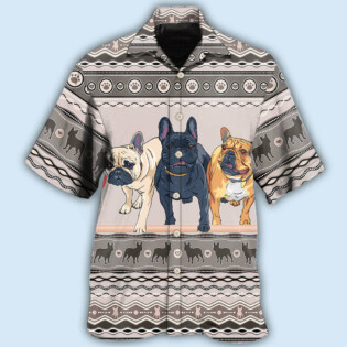 French Bulldog Lovely Pattern - Hawaiian Shirt - Owl Ohh - Owl Ohh
