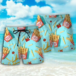 Food French Fries Style - Beach Short - Owl Ohh - Owl Ohh