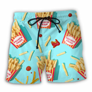 Food French Fries Style - Beach Short - Owl Ohh - Owl Ohh