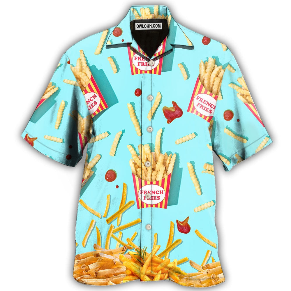 Food French Fries Basic - Hawaiian Shirt - Owl Ohh - Owl Ohh