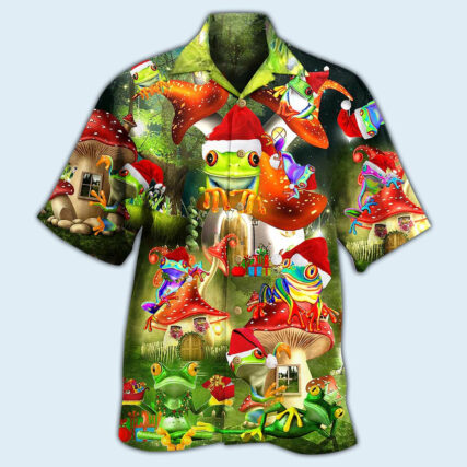 Frog Lover Christmas - Hawaiian Shirt - Owl Ohh - Owl Ohh