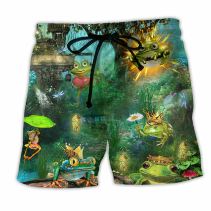 Frog Kiss A Frog - Beach Short - Owl Ohh - Owl Ohh