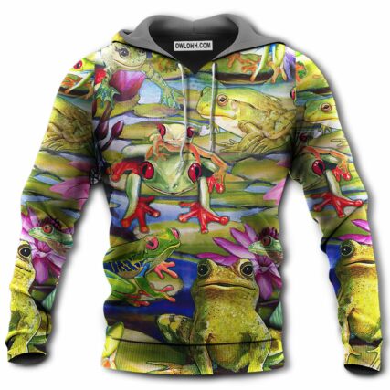 Frog Love Green Lake - Hoodie - Owl Ohh - Owl Ohh