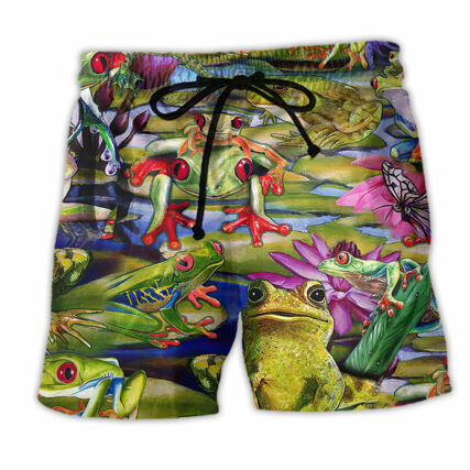 Frog Love Lake So Much - Beach Short - Owl Ohh - Owl Ohh