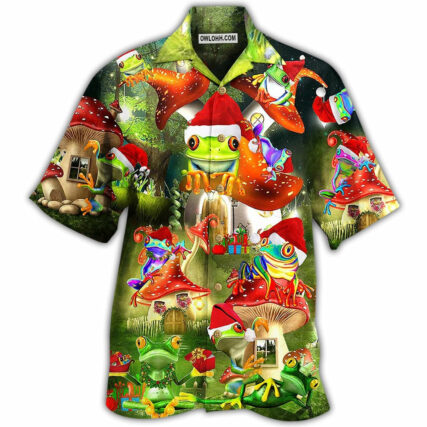 Frog Lover Christmas - Hawaiian Shirt - Owl Ohh - Owl Ohh
