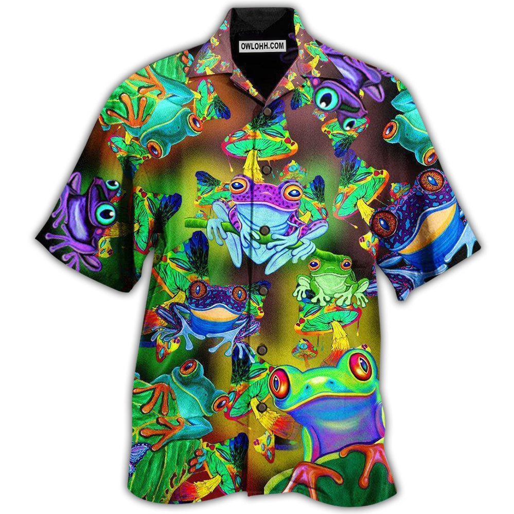 Frog Lover Stunning Neon - Hawaiian Shirt - Owl Ohh - Owl Ohh