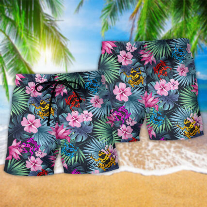 Frog Tropical Summer Vibes Pretty - Beach Short - Owl Ohh - Owl Ohh