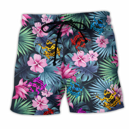 Frog Tropical Summer Vibes Pretty - Beach Short - Owl Ohh - Owl Ohh