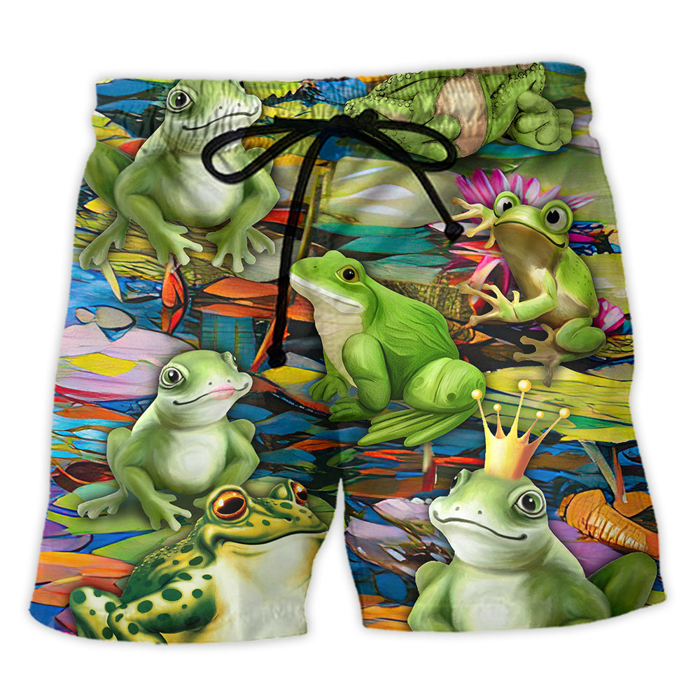 Frogs In Wonderland - Beach Short - Owl Ohh - Owl Ohh