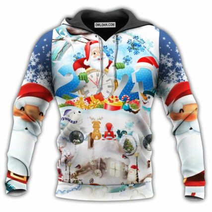 Christmas Have A Sparkling New Year With Snow - Hoodie - Owl Ohh - Owl Ohh