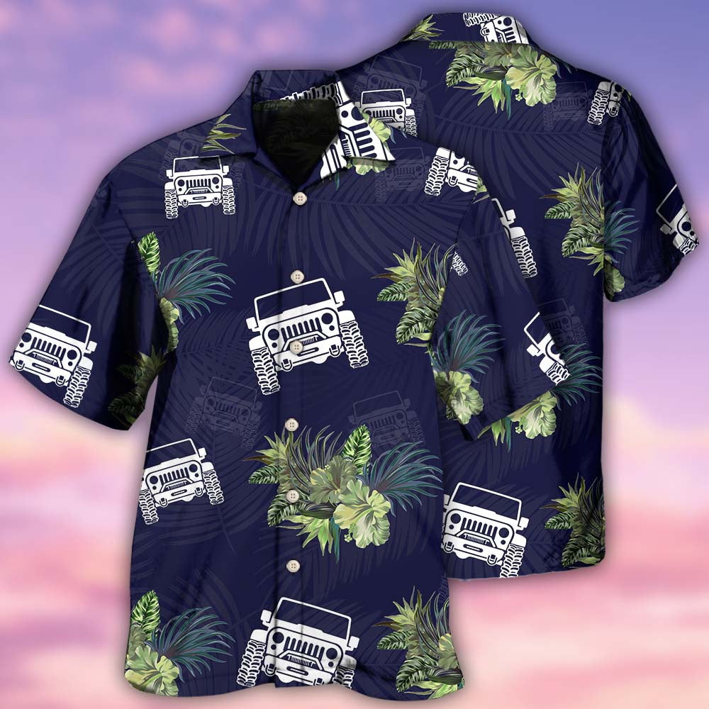 Jeep Lover Tropical Leaf - Hawaiian Shirt - Owl Ohh - Owl Ohh