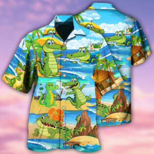 Crocodile Love Life Funny - Hawaiian Shirt - Owl Ohh - Owl Ohh