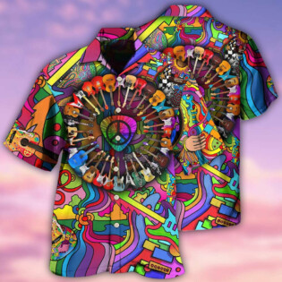 Guitar Love Life Style Colorful - Hawaiian Shirt - Owl Ohh - Owl Ohh