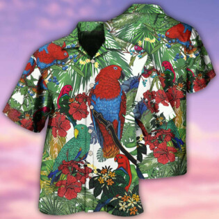 Parrot Red And Green Style - Hawaiian Shirt - Owl Ohh - Owl Ohh