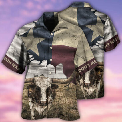 Texas Peace Life Cows Style - Hawaiian Shirt - Owl Ohh - Owl Ohh