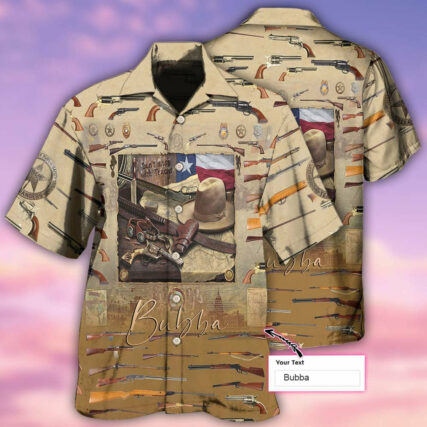 Texas Peace Life Gun Style Personalized - Hawaiian Shirt - Owl Ohh - Owl Ohh