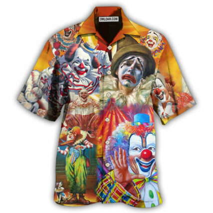 Clown Funny Happy In Crown - Hawaiian Shirt - Owl Ohh - Owl Ohh