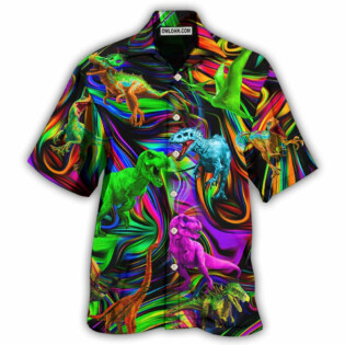Dinosaur World Summer Colorful Style - Hawaiian Shirt - Owl Ohh - Owl Ohh