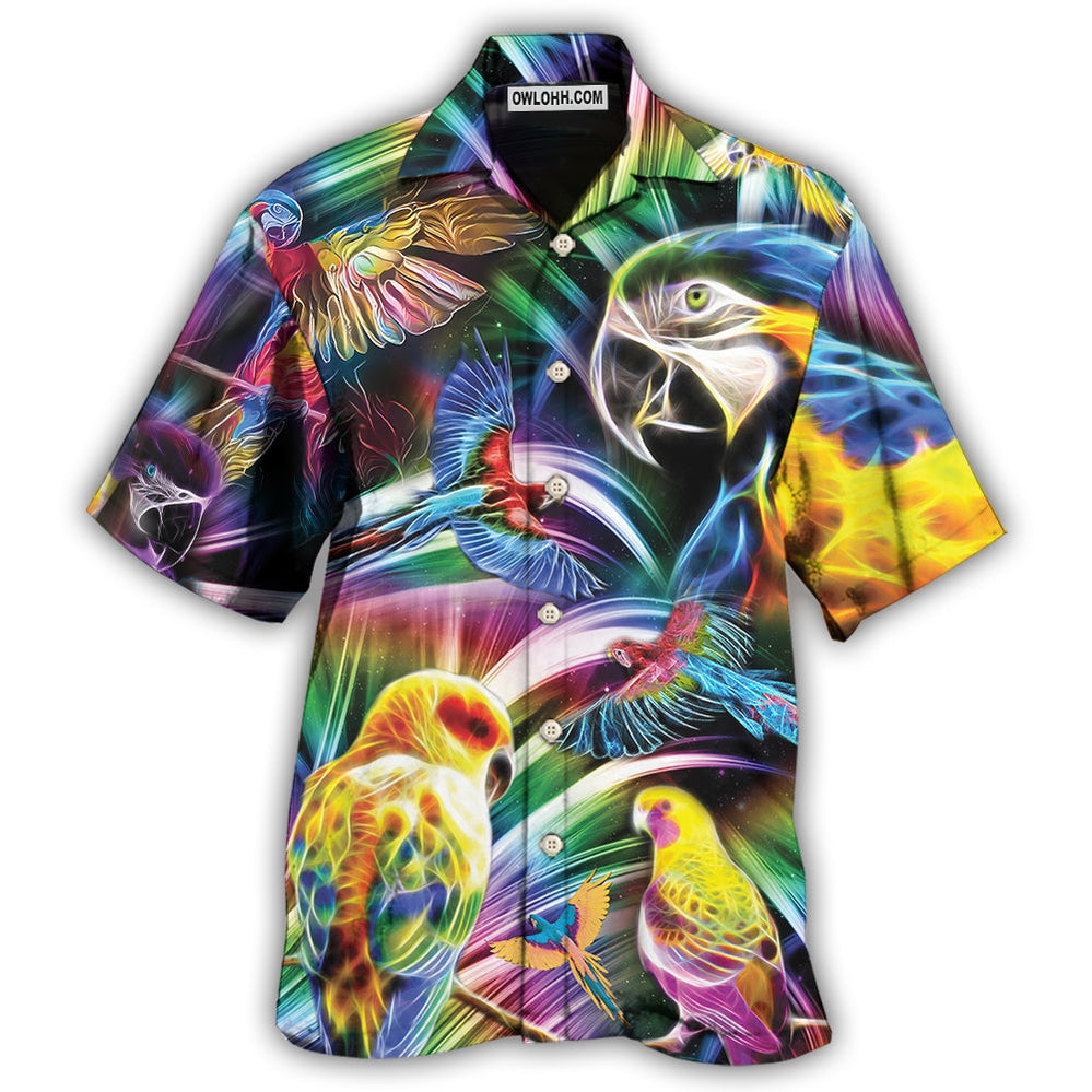 Parrot Love Life Nice - Hawaiian Shirt - Owl Ohh - Owl Ohh