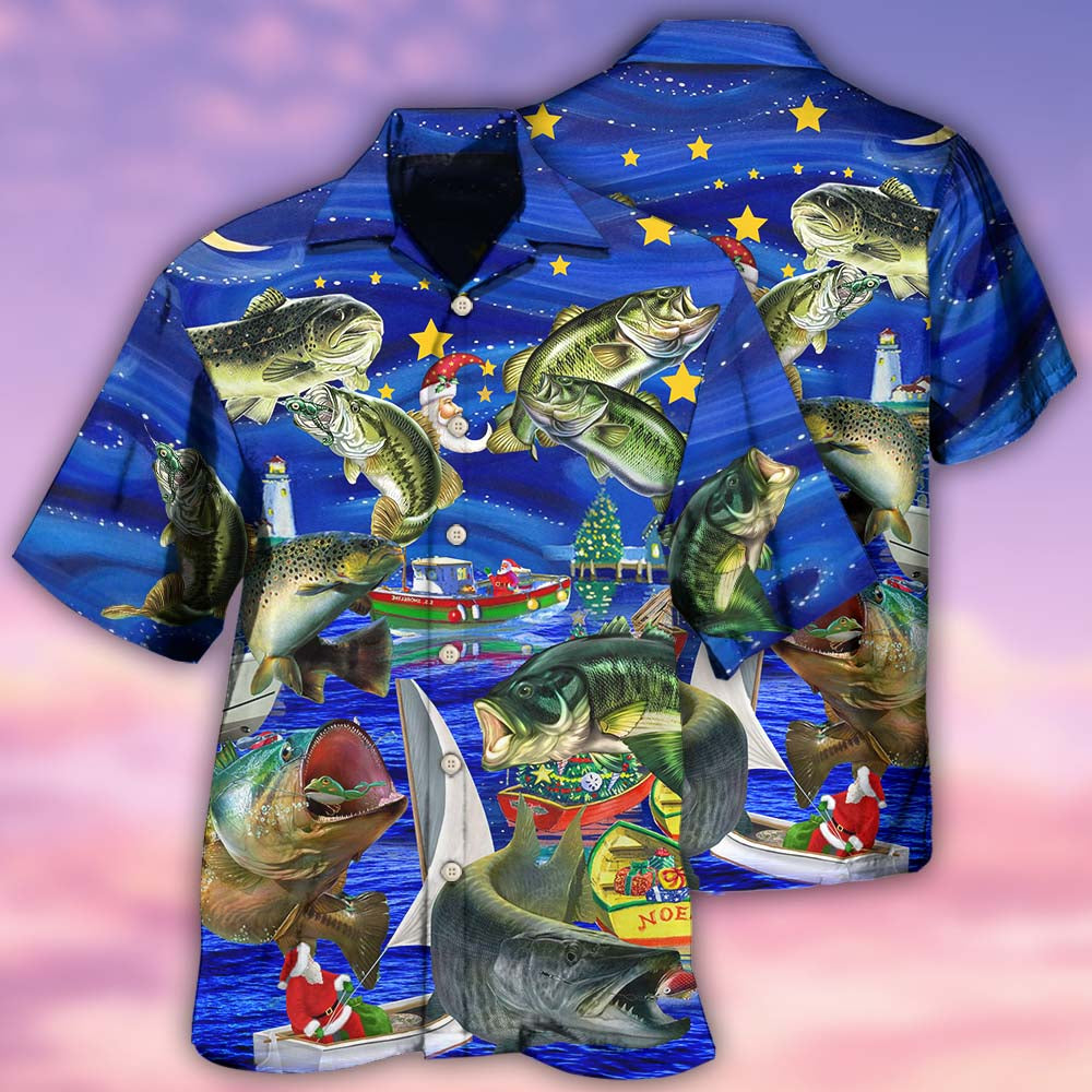 Fishing More Worry Less Beautiful Night - Hawaiian Shirt - Owl Ohh - Owl Ohh