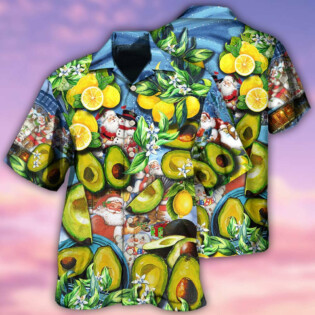 Fruit Avocado Lemon Summer Time Christmas - Hawaiian Shirt - Owl Ohh - Owl Ohh