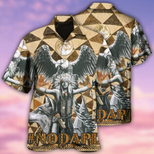 Native American Man And Eagle Strong - Hawaiian Shirt - Owl Ohh - Owl Ohh