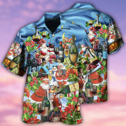 Wine Life Is Better With A Glass Of Wine - Hawaiian Shirt - Owl Ohh - Owl Ohh