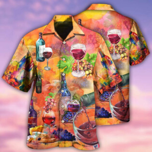 Wine Working From Nine To Wine - Hawaiian Shirt - Owl Ohh - Owl Ohh