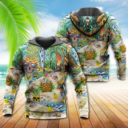 Skull Pineapple Fruit Amazing - Hoodie - Owl Ohh - Owl Ohh