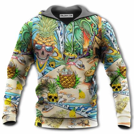 Skull Pineapple Fruit Amazing - Hoodie - Owl Ohh - Owl Ohh