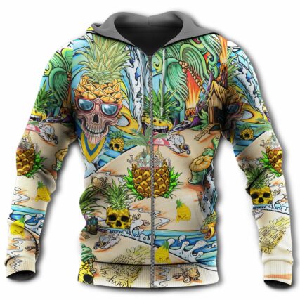 Skull Pineapple Fruit Amazing - Hoodie - Owl Ohh - Owl Ohh
