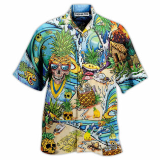Skull Pineapple Fruit Amazing - Hawaiian Shirt - Owl Ohh - Owl Ohh