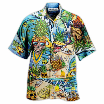 Skull Pineapple Fruit Amazing - Hawaiian Shirt - Owl Ohh - Owl Ohh