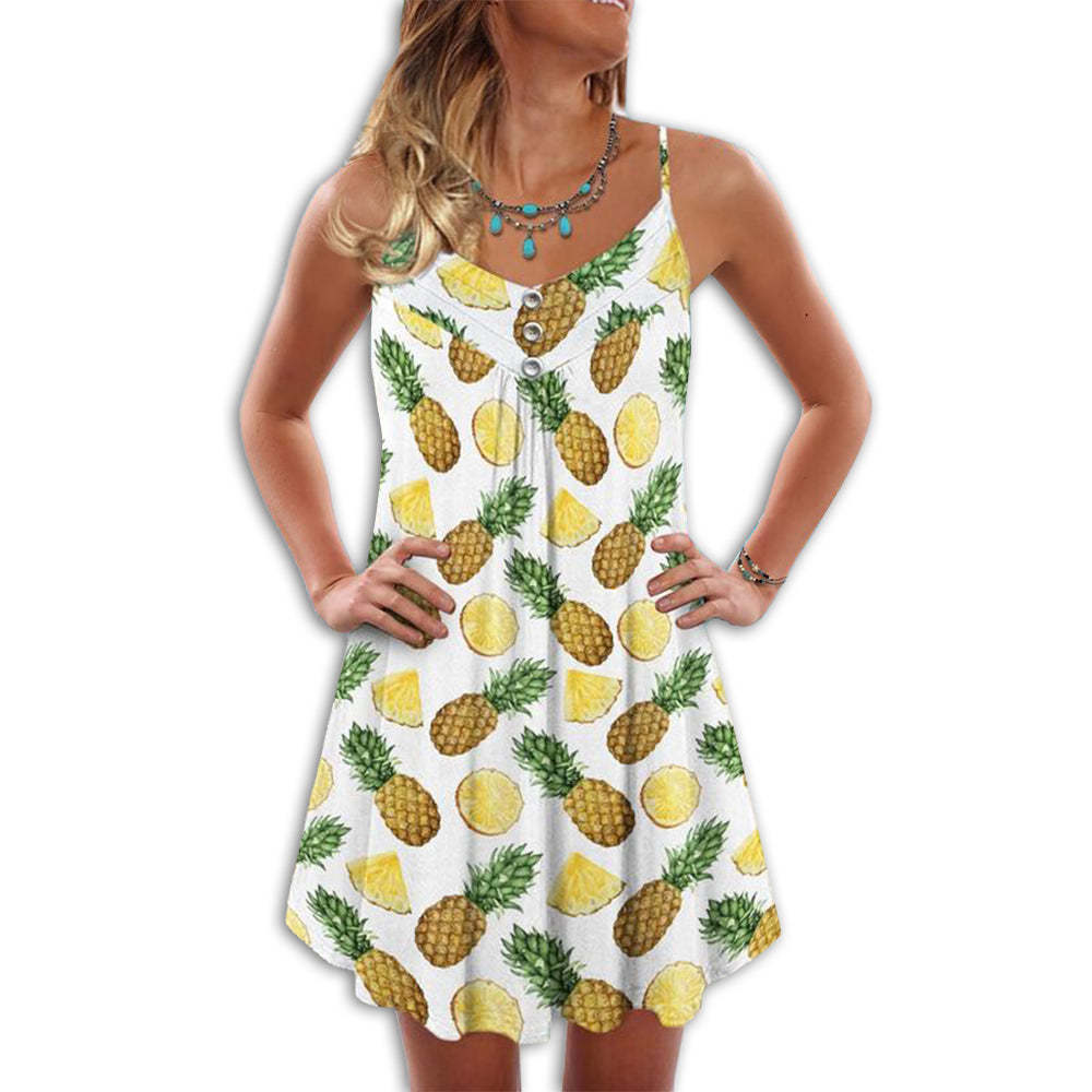 Fruit Pineapple Tropical Vibes Love Summer - Summer Dress - Owl Ohh - Owl Ohh