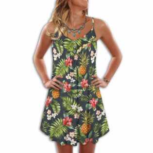Fruit Pineapple Tropical Vibes Made Me Beautiful - Summer Dress - Owl Ohh - Owl Ohh