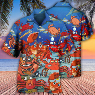 Crab Funny Crabs We Rule The Ocean - Hawaiian Shirt - Owl Ohh - Owl Ohh