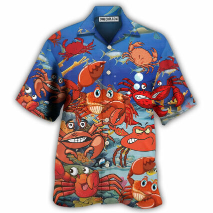 Crab Funny Crabs We Rule The Ocean - Hawaiian Shirt - Owl Ohh - Owl Ohh