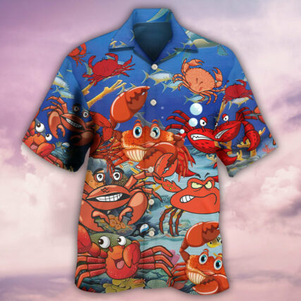 Crab Funny Crabs We Rule The Ocean - Hawaiian Shirt - Owl Ohh - Owl Ohh