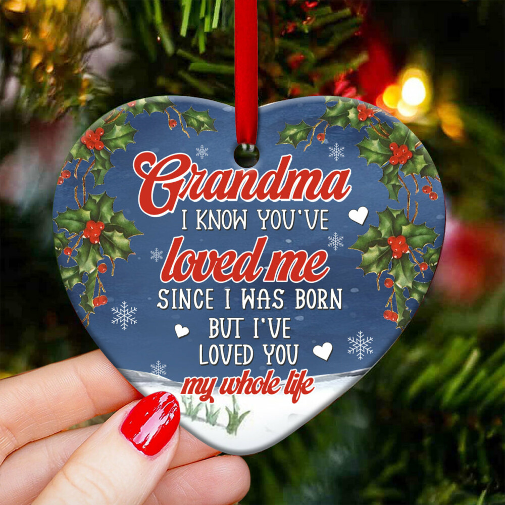 Snowman Love You My Whole Life - Heart Ornament - Owl Ohh - Owl Ohh