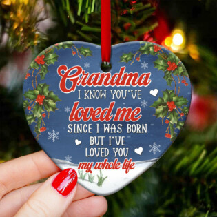 Snowman Love You My Whole Life - Heart Ornament - Owl Ohh - Owl Ohh