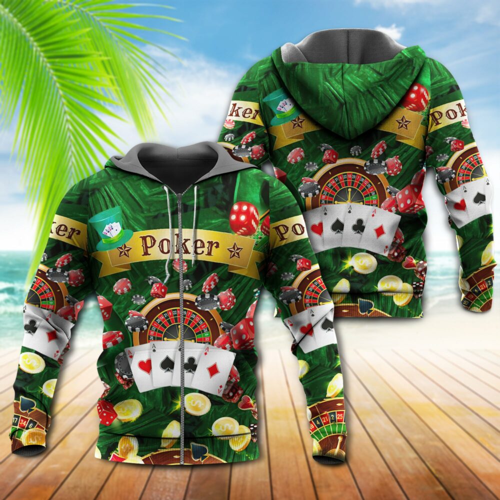 Gambling Born To Play Poker Forced To Work - Hoodie - Owl Ohh - Owl Ohh