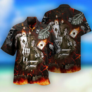 Gambling Card Game Over Cool - Hawaiian Shirt - Owl Ohh - Owl Ohh