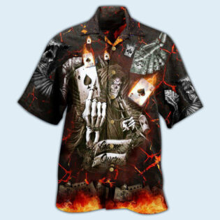 Gambling Card Game Over Cool - Hawaiian Shirt - Owl Ohh - Owl Ohh