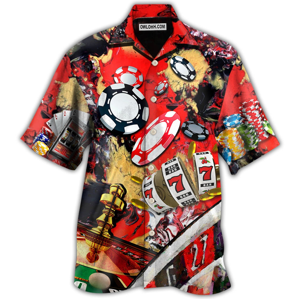 Gambling Casino Gambling Style - Hawaiian Shirt - Owl Ohh - Owl Ohh