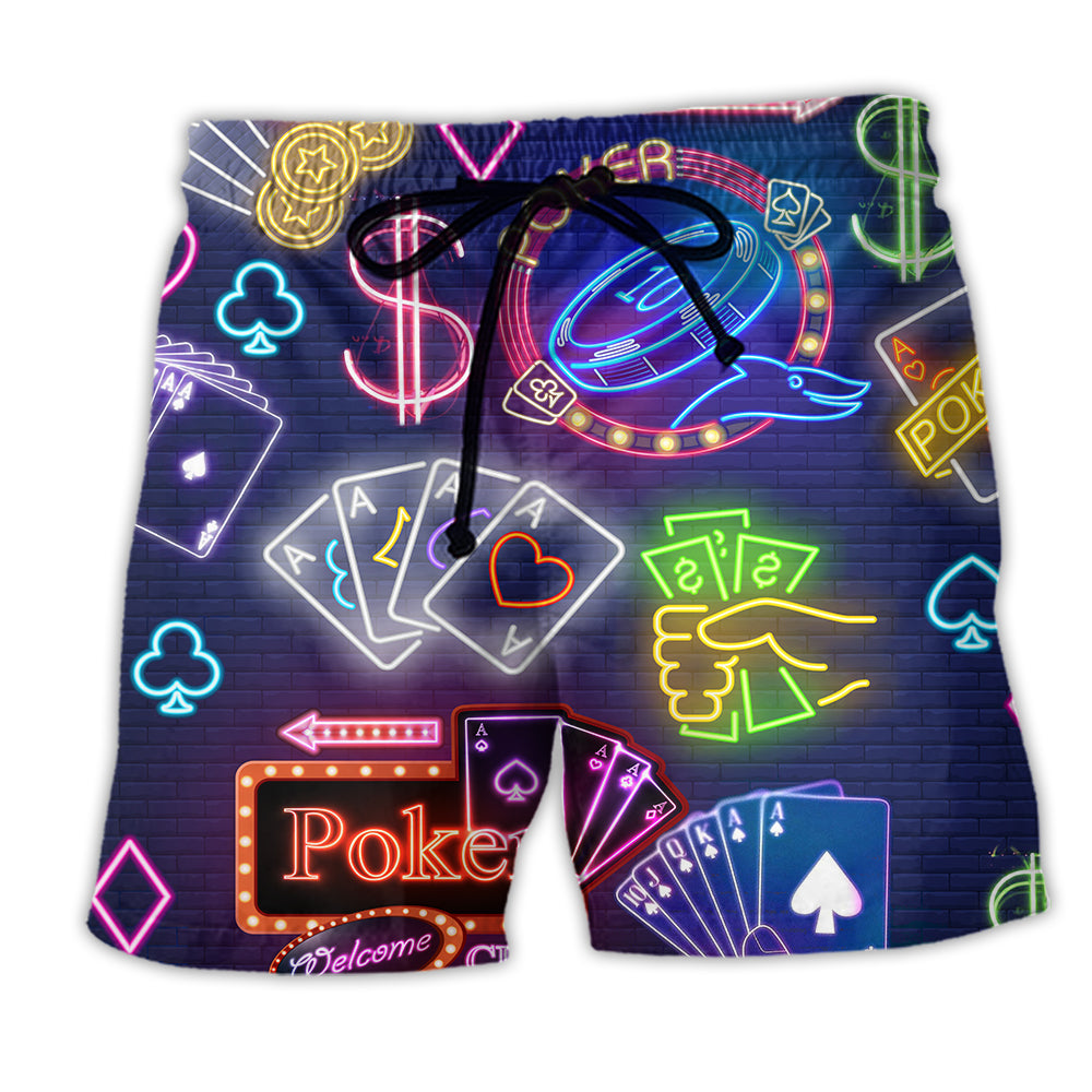 Gambling No Poker No Party Stunning - Beach Short - Owl Ohh - Owl Ohh