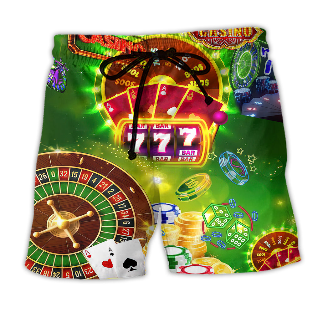 Gambling The Smarter You Play The Luckier - Beach Short - Owl Ohh - Owl Ohh