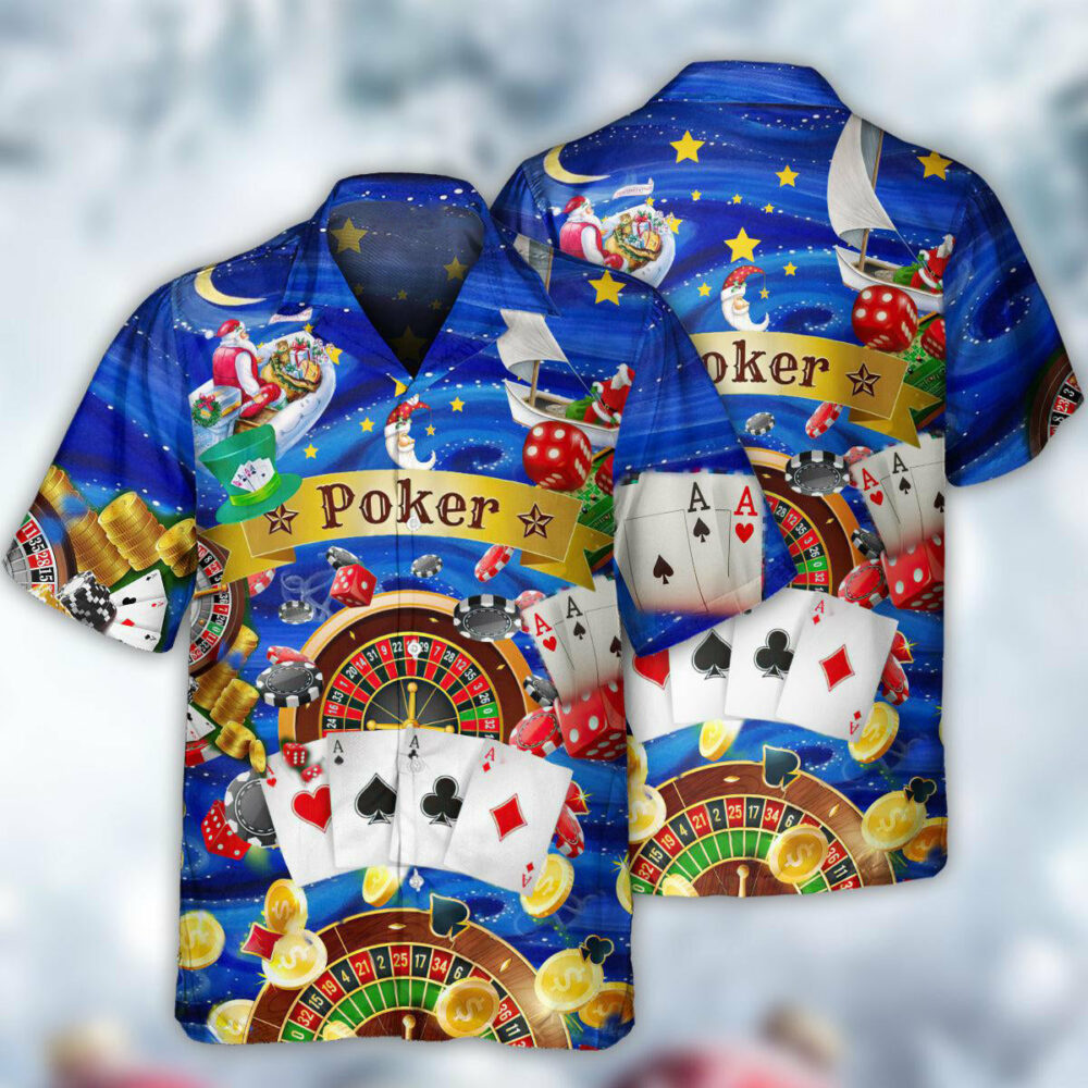 Poker Gambling Born To Play Poker Forced To Work Love Play - Hawaiian Shirt - Owl Ohh - Owl Ohh