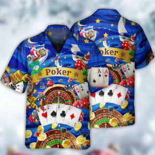 Poker Gambling Born To Play Poker Forced To Work Love Play - Hawaiian Shirt - Owl Ohh - Owl Ohh