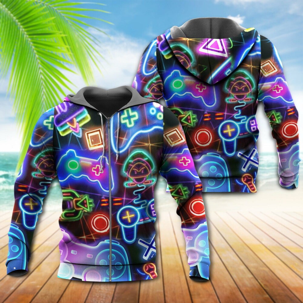 Game Neon Style Love It - Hoodie - Owl Ohh - Owl Ohh